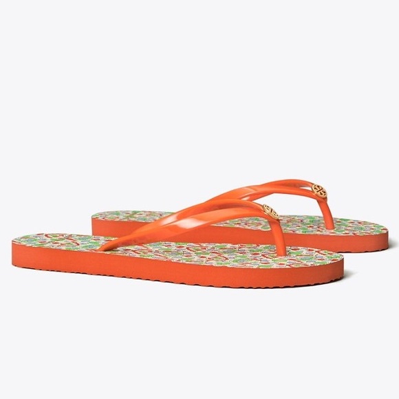Tory Burch | Shoes | Tory Burch Red Poppy Thin Flip Flops | Poshmark